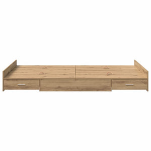 Aufbewahrungsbett 120x190 cm Artisan Eiche