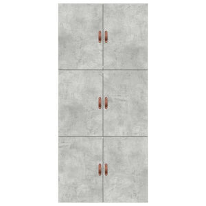 vidaXL Storage Bed Frame Concrete Grey 80 x 200 cm Engineered Wood
