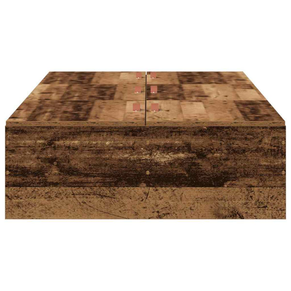 Stauraumbett Altholz 80x200 cm