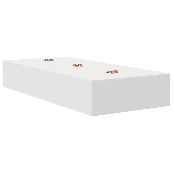 Bettgestell mit Stauraum Weiß 90x200