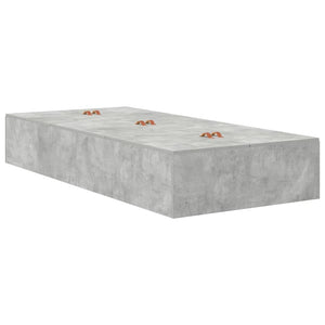 Bettgestell mit Stauraum 90x200 cm Grau