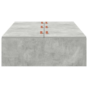 Bettgestell mit Stauraum 90x200 cm Grau