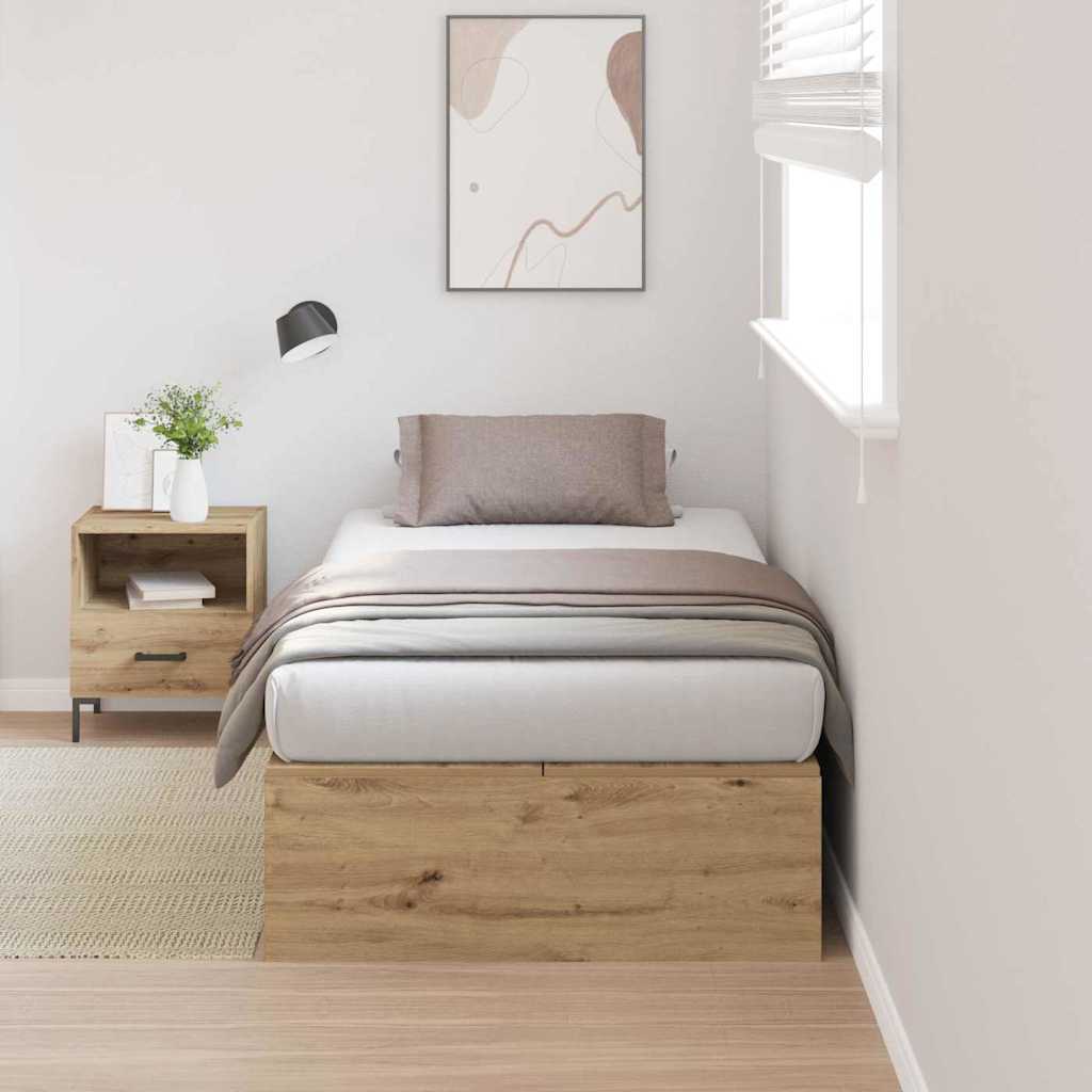 Stauraumbett Artisan Eiche 90x200 cm