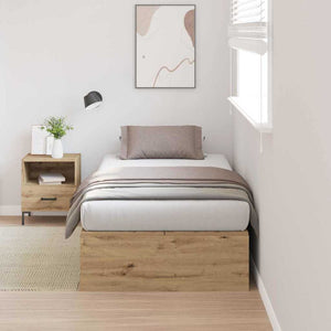 Bettgestell mit Stauraum Artisan-Eiche 100x200 cm