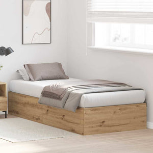 Bettgestell mit Stauraum Artisan-Eiche 100x200 cm