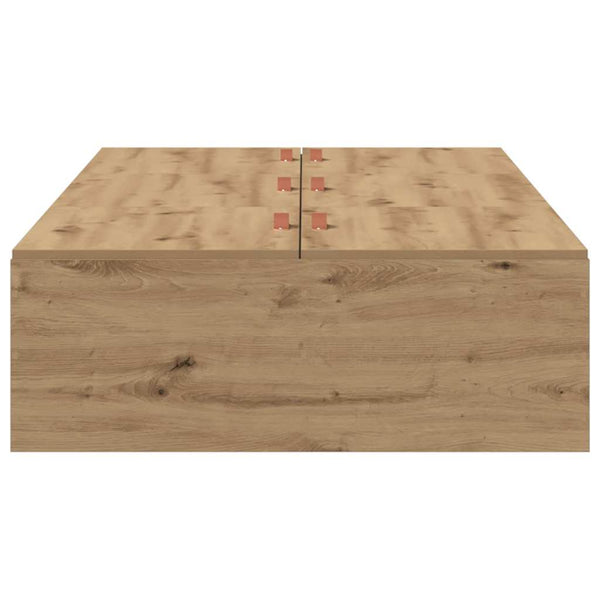 Bettgestell mit Stauraum Artisan-Eiche 100x200 cm