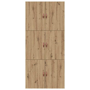 Bettgestell mit Stauraum Artisan-Eiche 100x200 cm