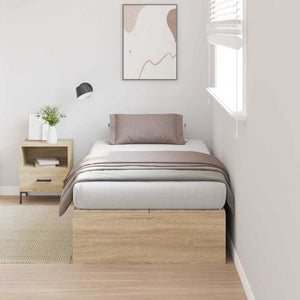 Bettgestell mit Stauraum Sonoma Eiche 90x190 cm