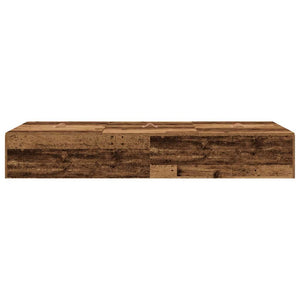 Bettgestell mit Stauraum Altholz 90x190 cm