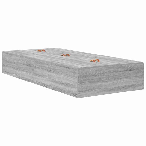 Stauraumbettgestell Grau Sonoma 70x190 cm