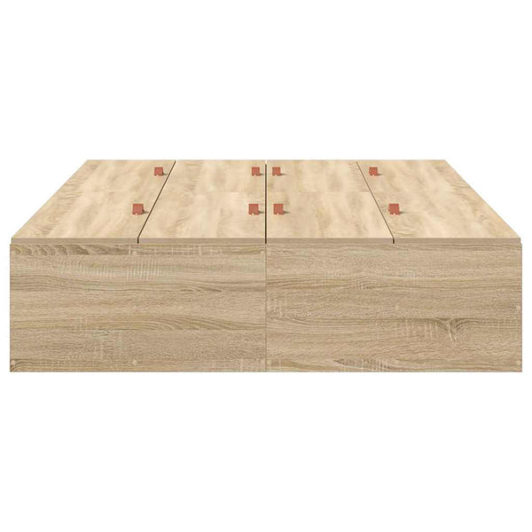 Aufbewahrungsbettgestell Sonoma-Eiche 120x190 cm