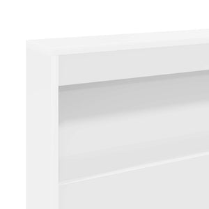 Aufbewahrungskopfteil mit Regal, Weiß, 90cm