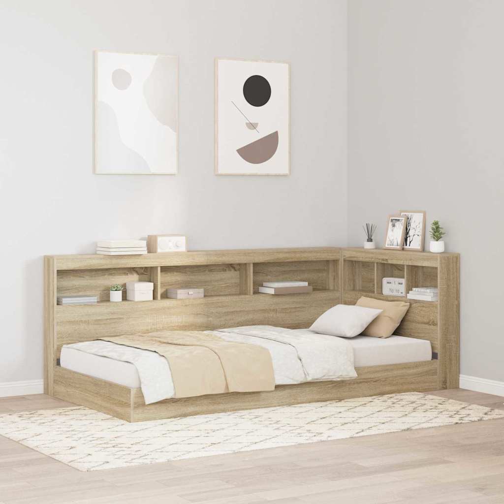 Sonoma Eiche Kopfteil mit Stauraum 90 cm