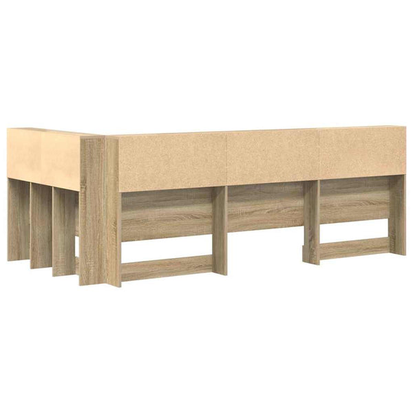Sonoma Eiche Kopfteil mit Stauraum 90 cm