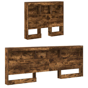 Aufbewahrungskopfteil 90 cm Geräucherte Eiche