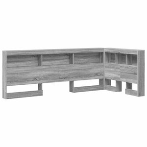 Graues Sonoma Kopfteil mit Stauraum 90 cm