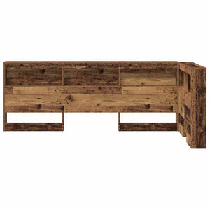 Altholz Kopfteil mit Regal 90 cm