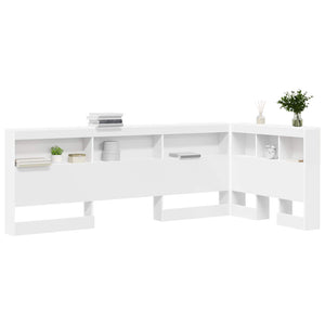 Weißes Kopfteil mit Regal 100 cm