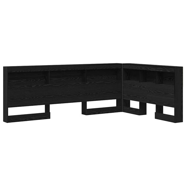 Aufbewahrungskopfteil Schwarz Eiche 120 cm