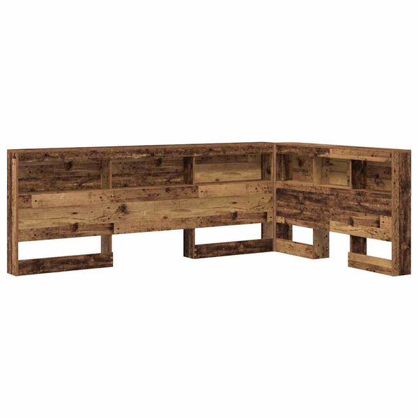Altholz Kopfteil mit Regal 120 cm