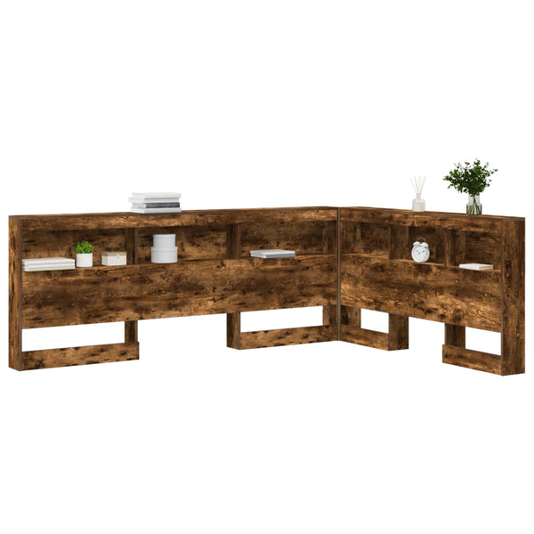 Aufbewahrungskopfteil Geräucherte Eiche 140 cm