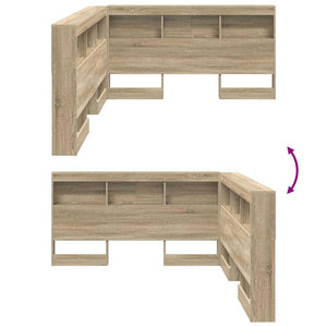 Sonoma Eiche Kopfteil mit Stauraum 150 cm