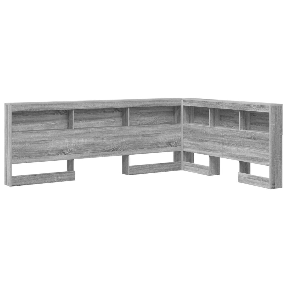 Graues Sonoma Kopfteil mit Stauraum 150 cm
