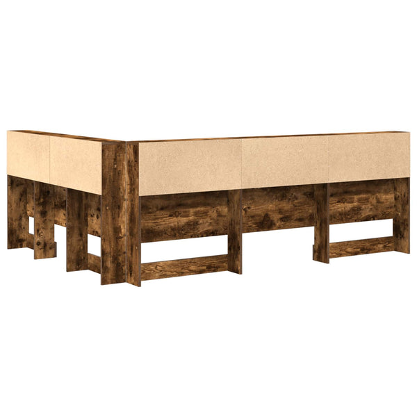 Aufbewahrungskopfteil Geräucherte Eiche 160 cm