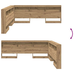 Stauraum Kopfteil Artisan Eiche 180 cm