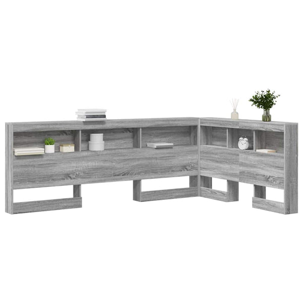 Graues Sonoma Aufbewahrungskopfteil 207,5 cm