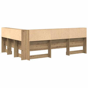 Aufbewahrungskopfteil Eiche 135 cm