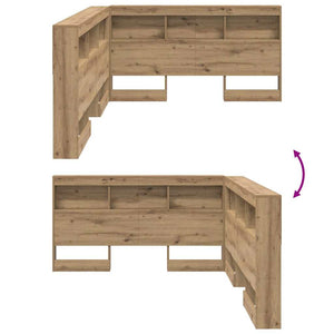 Aufbewahrungskopfteil Eiche 135 cm