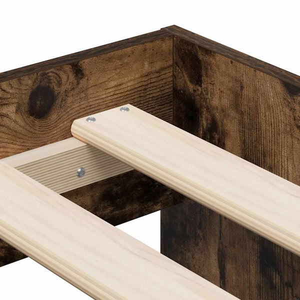 Aufbewahrungsbett 90 cm Geräucherte Eiche