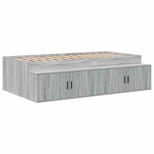 Bettgestell mit Stauraum Grau 90cm