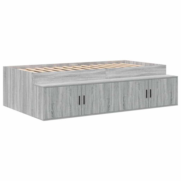 Bettgestell mit Stauraum Grau 90cm