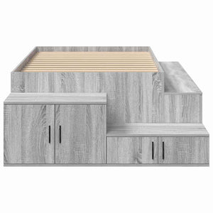 Bettgestell mit Stauraum Grau 90cm