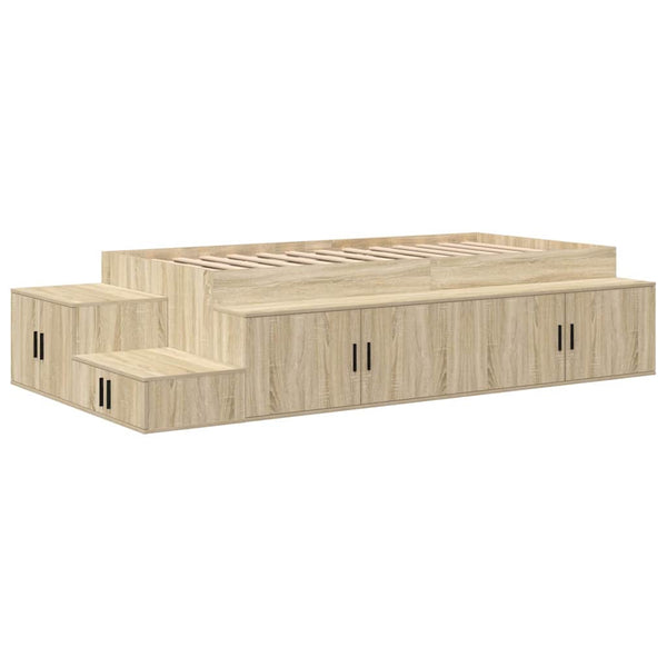 Aufbewahrungsbettgestell Sonoma Eiche 75 cm