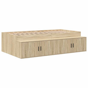 Aufbewahrungsbettgestell Sonoma Eiche 75 cm