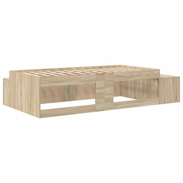 Aufbewahrungsbettgestell Sonoma Eiche 75 cm