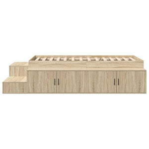 Aufbewahrungsbettgestell Sonoma Eiche 75 cm
