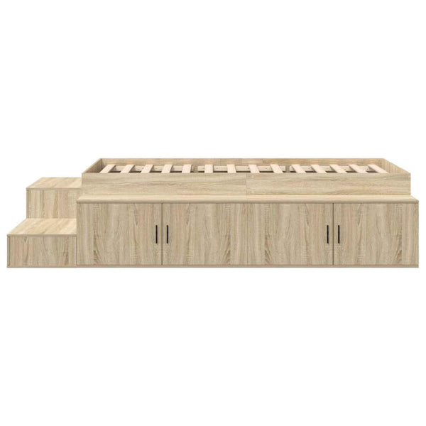 Aufbewahrungsbettgestell Sonoma Eiche 75 cm