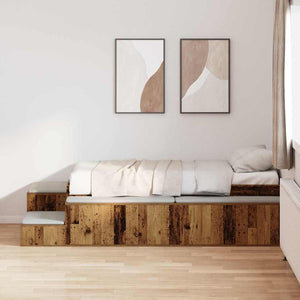 Bett mit Stauraum Altholz 234 cm