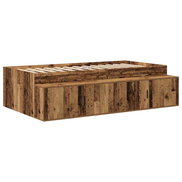 Bett mit Stauraum Altholz 234 cm