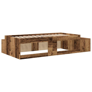 Bett mit Stauraum Altholz 234 cm