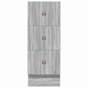 vidaXL Cadre de lit de rangement Sonoma gris 80 cm en bois d'ingénierie