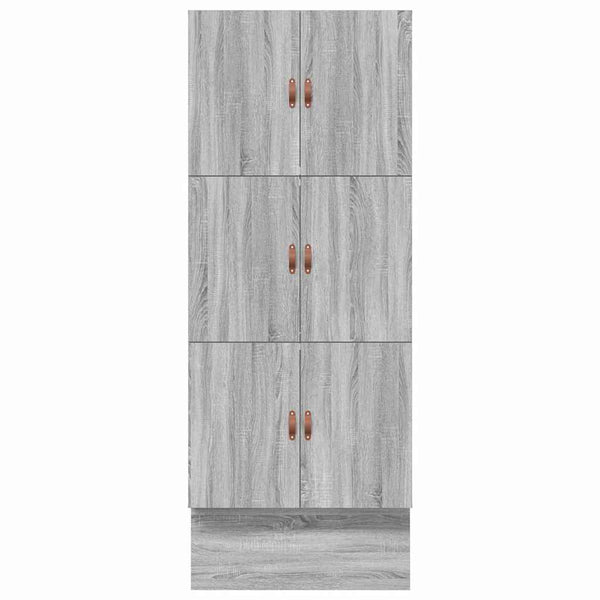 vidaXL Cadre de lit de rangement Sonoma gris 80 cm en bois d'ingénierie
