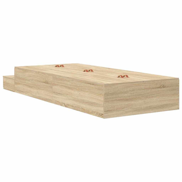 Aufbewahrungsbettgestell Sonoma-Eiche 90cm
