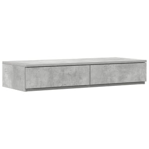 Aufbewahrungsbett 100 cm Betongrau
