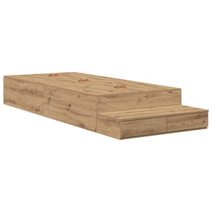 Aufbewahrungsbettgestell Artisan-Eiche 100 cm