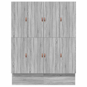 vidaXL Cadre de lit avec rangements Gris Sonoma 200 cm Bois d'ingénierie